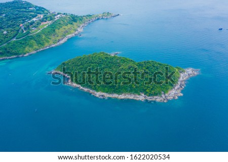 Aerial island view of Ko Man, Thailand