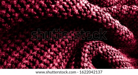 Knit Swatch. Bright Native Pattern. Colorful Texture Knitting. Scandinavian Pullover. Nordic Illustration. Black Needlework. Red Knitting Scandinavian.