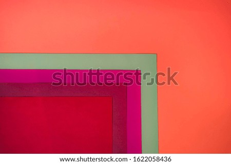 Abstract Geometric Colorful Paper Background. Color block concept.
