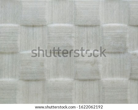 Ceramic tile with 3D pattern texture for bathrooms or kitchens and other interior or exterior design, looking like a mosaic in white color