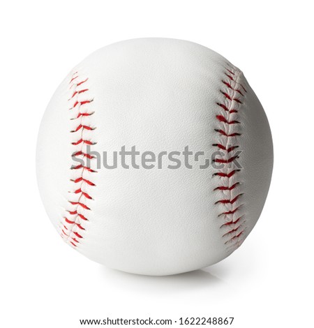 baseball ball isolated on white background with clipping path