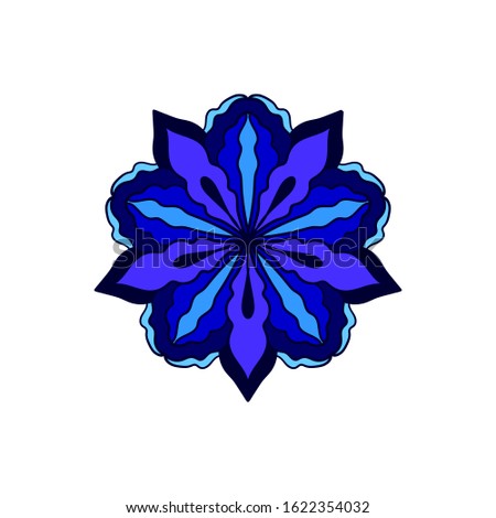 Vector flower. Hand drawn design element.