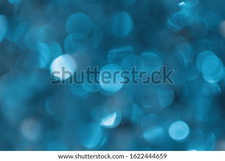 pictured background with blue bokeh