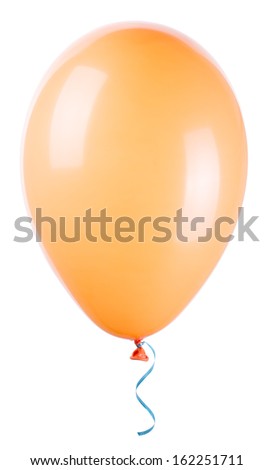 flying balloon isolated on a white background