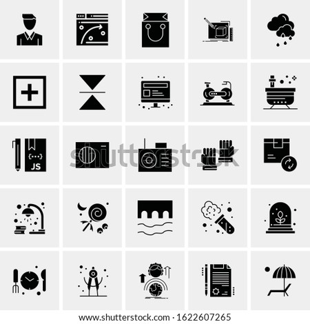 25 Universal Icons Vector illustration