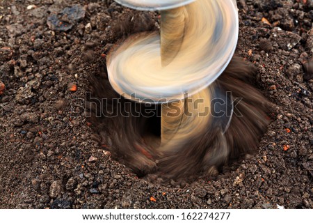 drilling drill ground Royalty-Free Stock Photo #162274277