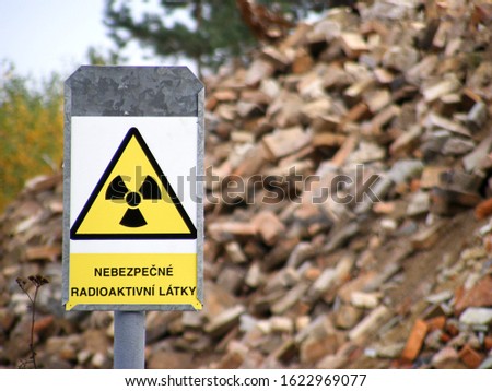 Landfill of hazardous radioactive contaminants