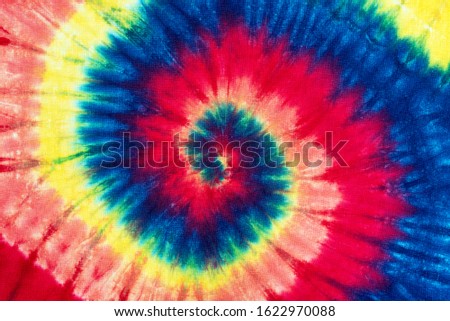 tie dye pattern hand dyed on cotton abstract background

