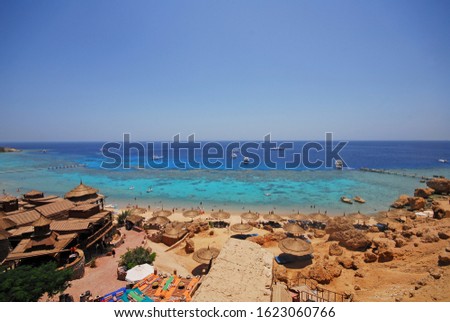 Red Sea coastline in Sharm El Sheikh, Egypt, Sinai