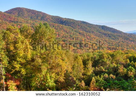 Great Smoky Mountains in autumn.
