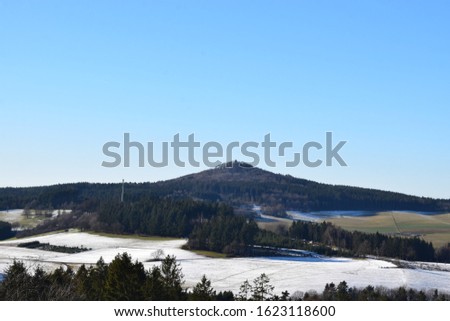 snowy Eifel landscape in January 2020