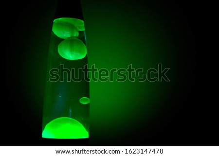 lava lamp isolated in white