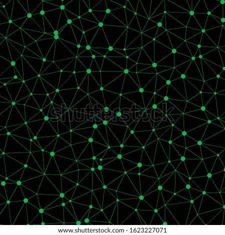 Abstract Low Polygon Generative Art background illustration