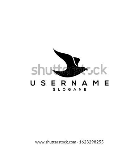 bird fly logo design vector art