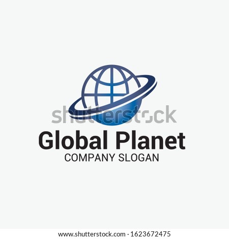 Tech Globe Social Logo Template