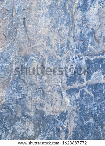 Picture of stone texture gray and blue tone 