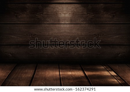 Wooden floor and wall Royalty-Free Stock Photo #162374291