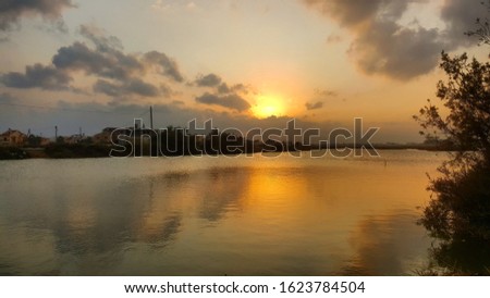 Cyprus,Glapsides Beach and Lake Landscape Photo