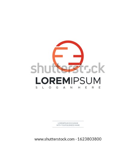 Initial FF Letter Logo Design Template vector symbol business logo design