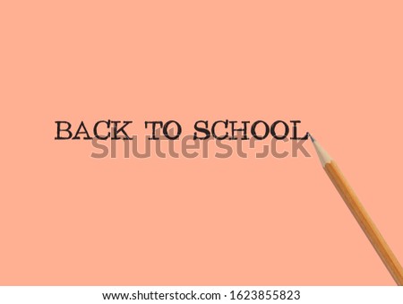 School supplies, pencils on a colorful background. Back to school concept. With copy space background.