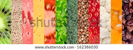 Healthy food background Royalty-Free Stock Photo #162386030