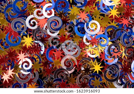 colorful rainbow shapes swirls marco shot
