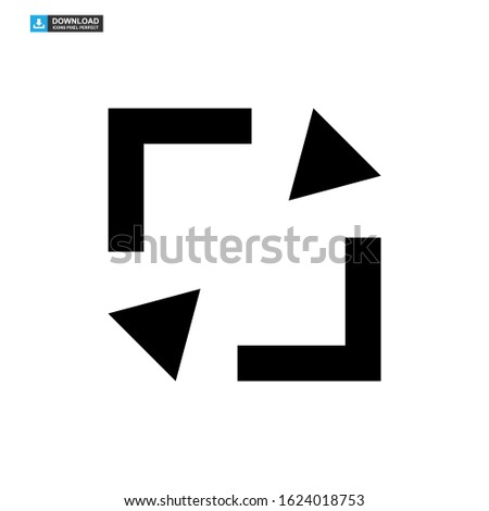 maximize tools icon isolated sign symbol vector illustration - high quality black style vector icons
