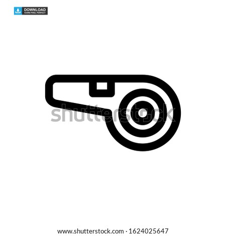 whistle icon isolated sign symbol vector illustration - high quality black style vector icons
