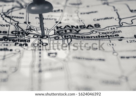 USA  travel map background texture