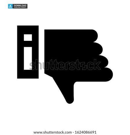 dislike icon isolated sign symbol vector illustration - high quality black style vector icons
