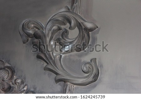 Abstract background with swirls. Floral ornament