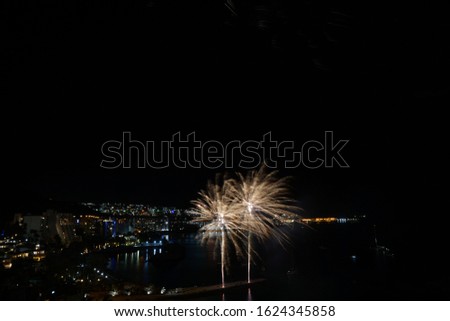 Firework 1.1.2020 - Gran Canaria, Canary Islands, Spain