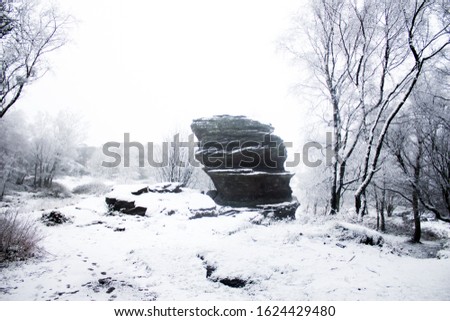 Snowy Landscapes at Brimham Rocks 