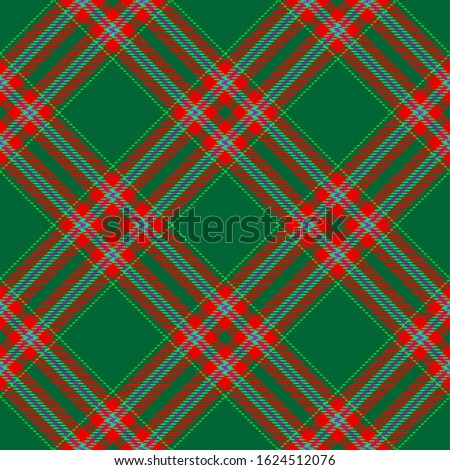 Green,Red and Blue Tartan Plaid Scottish Seamless Pattern. Texture from tartan, plaid, tablecloths, shirts, clothes, dresses, bedding, blankets and other textile.