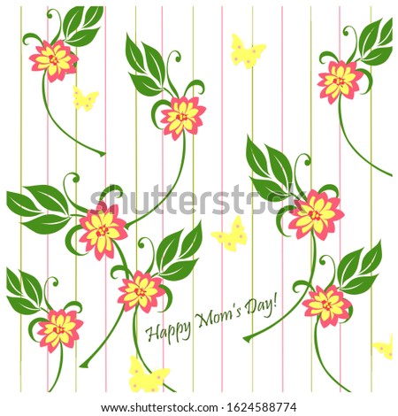 Flower Background - Happy Mom's Day