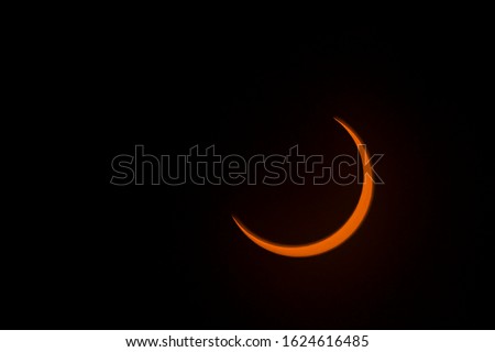 An annular solar eclipse occurs when the moon covers the centre of the sun, leaving a brilliant ring of light around the moon in what observers call a ring of fire in Engkelili Sarawak: 12/27/2019