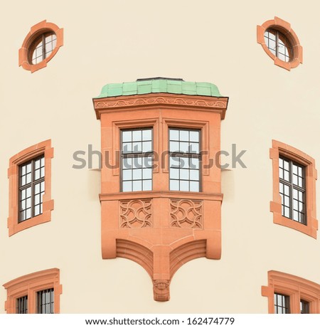 1910 building of The Historical Museum of the Palatinate, in Speyer, Germany, corner view