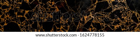 beautiful natural abstract black and orange marble pattern background