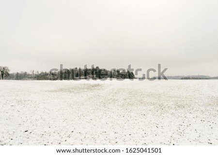 A snowy winter landscape in Germany.
