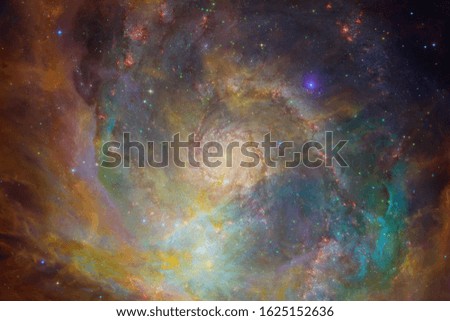 Galaxy thousands light years far away from Earth. Elements of this image furnished by NASA.