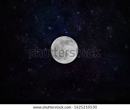 picture of moon at night