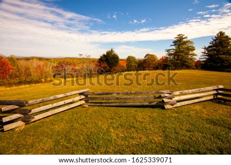 A beautiful autumn landscape scene