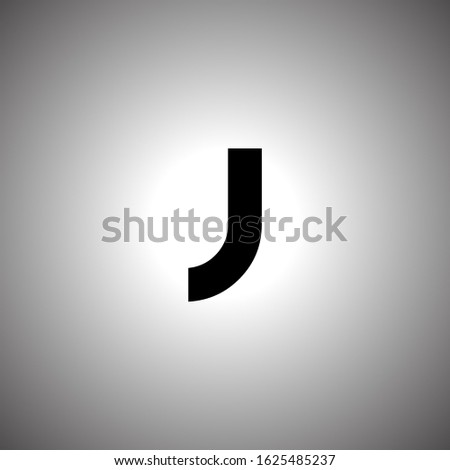 J letter logo with nice white background. J letter icon.
