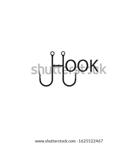 Hook logo template vector icon design