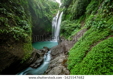 Aling Aling Waterfall in North of Bali, Singaraja Royalty-Free Stock Photo #1625547682