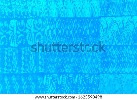 Hand-drawn azure blue color abstract patchwork background. Watercolor tie dye creative modern pattern. Ethnic blurred color background.