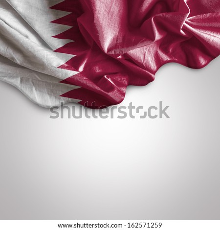 Waving flag of Qatar, Western Asia
