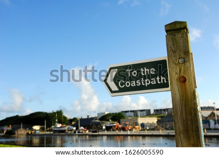 To The Coast Bude Seaside Town Cornwall, uk.