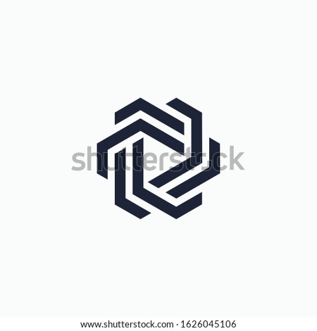 Abstract innovative high tech logo template. Technology logo vector