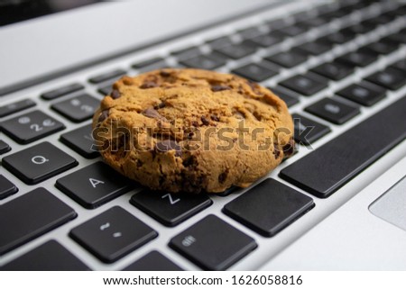 This photo is a symbol for the internet cookies in the internet browser. Royalty-Free Stock Photo #1626058816